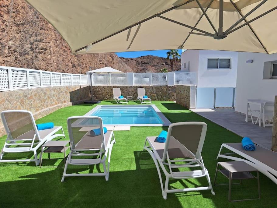 Malibu Mogan Secret Pool Villa - Piscina Privada Y Climatizada - Exclusive Heated Pool La Playa de Tauro Extérieur photo